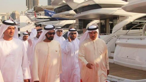 SHEIKH MOHAMMED BIN RASHID AL MAKTOUM VISITING THE DUBAI BOAT SHOW